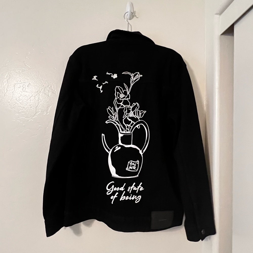 Zara denim black jacket